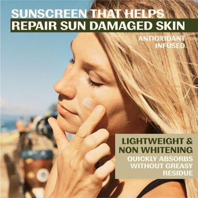 Thrive Natural Care Moisturizing Mineral Face Sunscreen SPF 30, 2 Ounces, Lightweight Moisturizer Broad-Spectrum Natural Face Sunblock with Clear Zinc Oxide Antioxidants, Vegan Non Greasy, Pack of 2