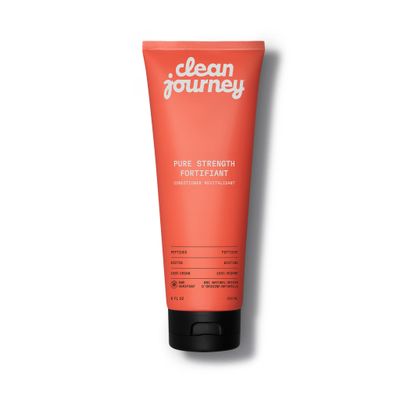cleanjourney Pure Strength Hair Conditioner, EWG Verified, Infused with Peptides and Biotin, For Fragile and Damaged Hair, Clean Ingredients, Vegan, Vanilla Scent, 8 Fl Oz