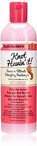 Aunt Jackie&#39;s Girls Knot Havin&#39; It! Leave-In Ultimate Detangling Moisturizer, 12 oz (Pack of 2)