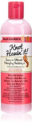 Aunt Jackie&#39;s Girls Knot Havin&#39; It! Leave-In Ultimate Detangling Moisturizer, 12 oz (Pack of 2)