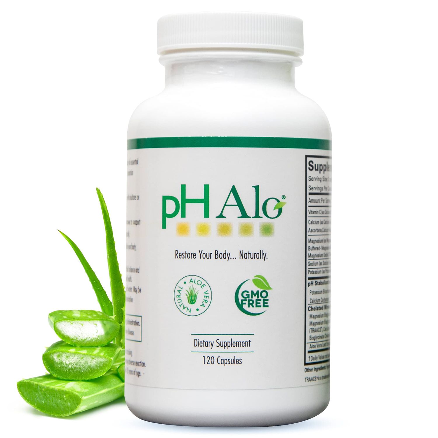 pHAlo pH Balance Supplement Pills - Magnesium, Bicarbonates Capsules for Alkaline Balance - Natural Treatment for Focus, pH Balance, Gut Health, Performance and Recovery
