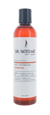 Dr. Yates MD Hair Science Daily Thickening Shampoo, Adds Volume and Supports Prevention of Hair Loss, For Men and Women (8 Fl Oz)