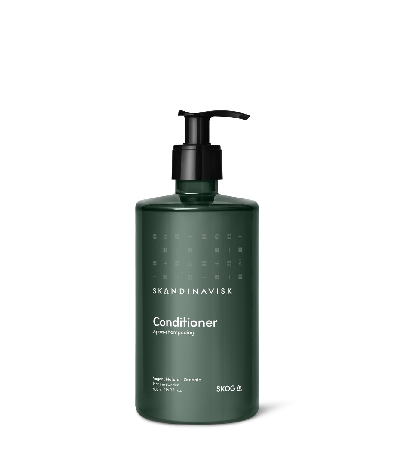 Skandinavisk Conditioner SKOG Forest Scent notes: Pine needles and fir cones, birch sap and woodland lily of the valley, 16.91 fl.