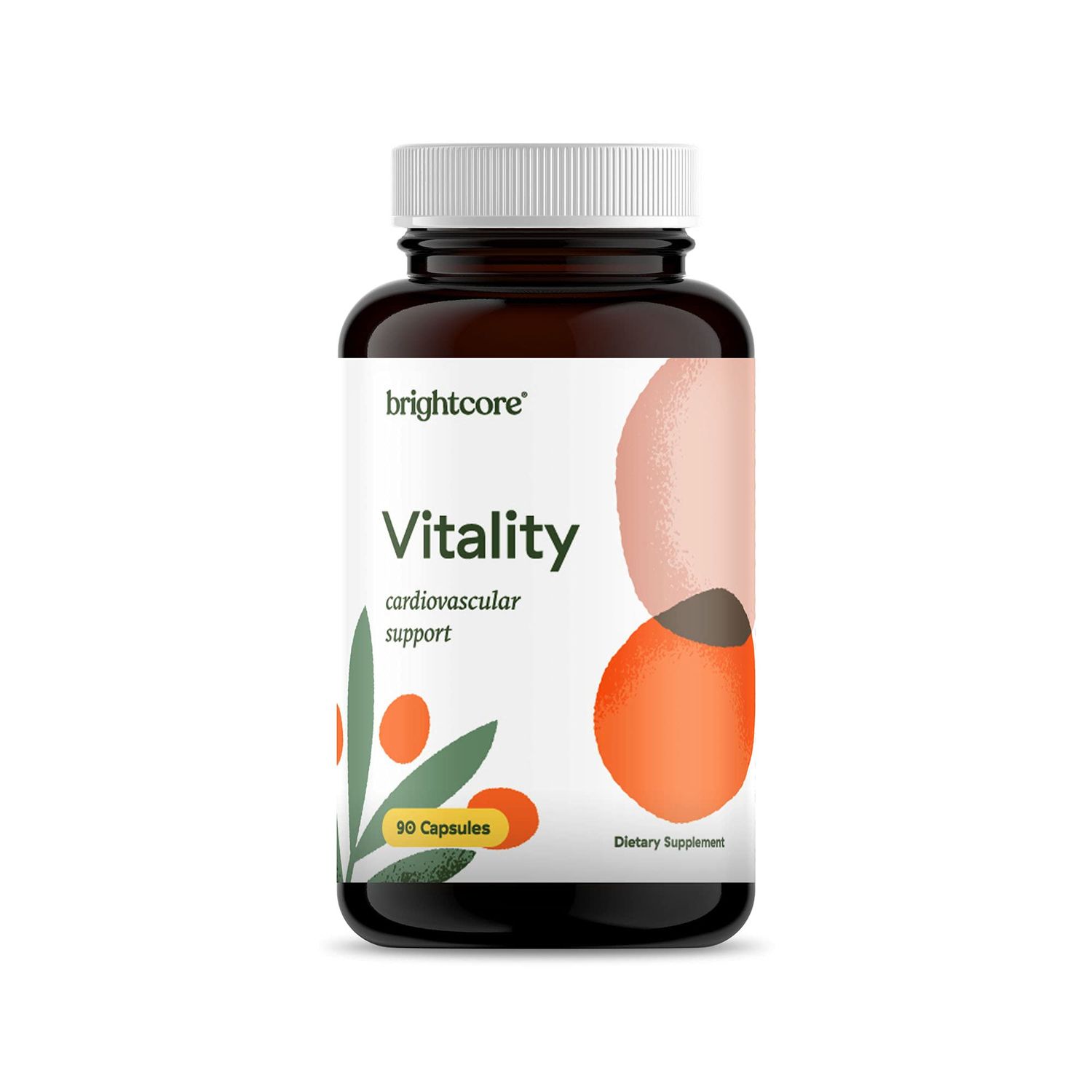 Brightcore Nutrition Vitality Capsules, Rich in Magnesium and CoQ10, 90 Capsules