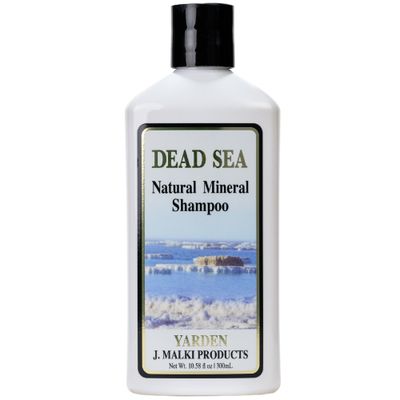 Malki Dead Sea Products Natural Mineral Shampoo Dead Sea Shampoo for Vibrant and Healthy Hair Eczema, and Psoriasis Support, Paraben Free Shampoo