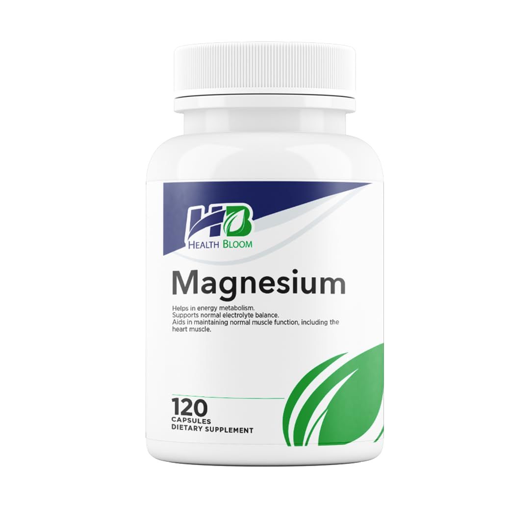 Magnesium 120 Capsules Health Bloom Vitamins and Minerals Capsules