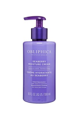 Obliphica Seaberry Leave In Moisture and Styling Cream for Women - Anti-Frizz Control, Normal Hair Products, Damaged Repaired Hair - Hair Mask Treatment for Protecting Hair Scalp - 10 Fl Oz