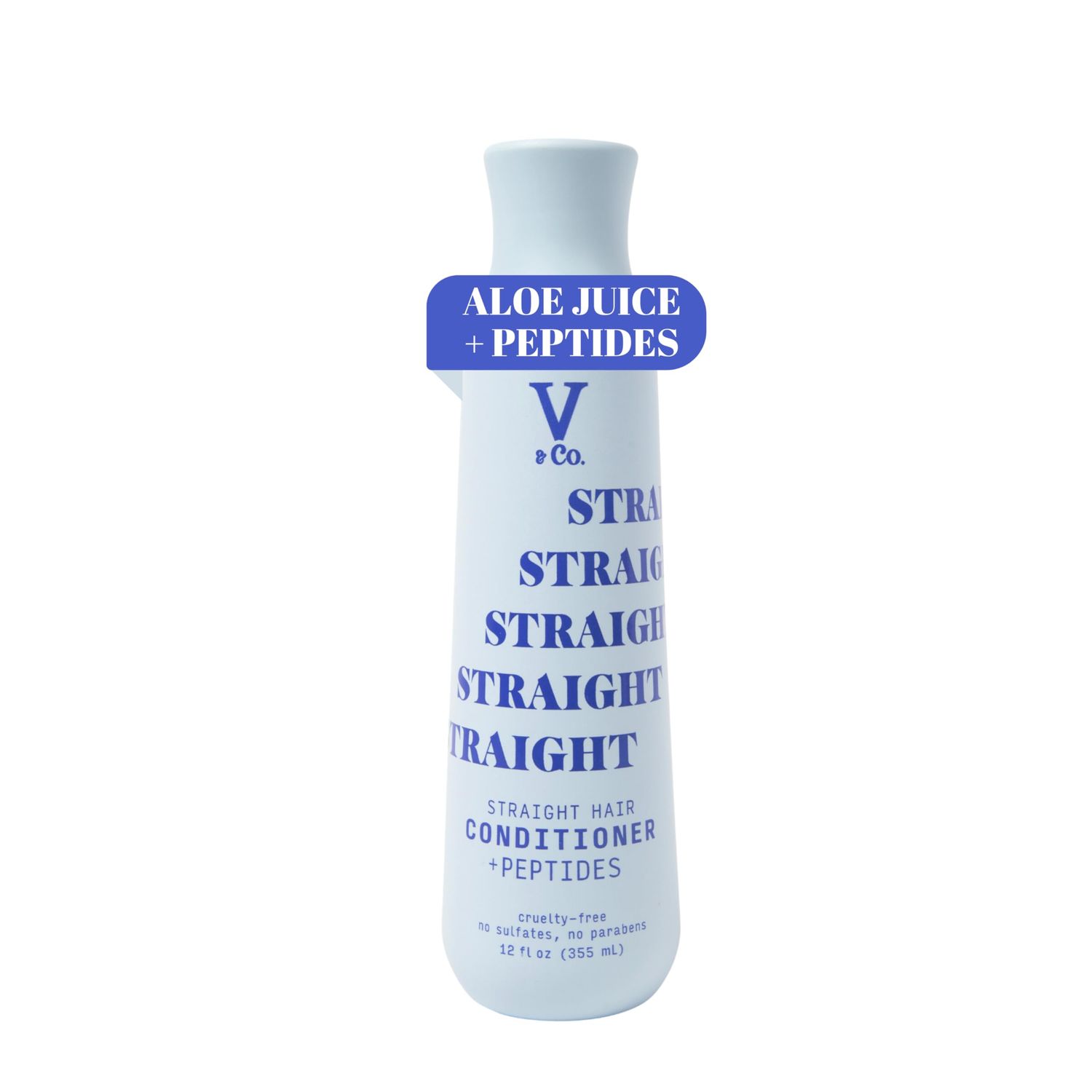 VCo. Beauty Straight Hair Moisturizing Conditioner with Peptide Technology, 12 oz