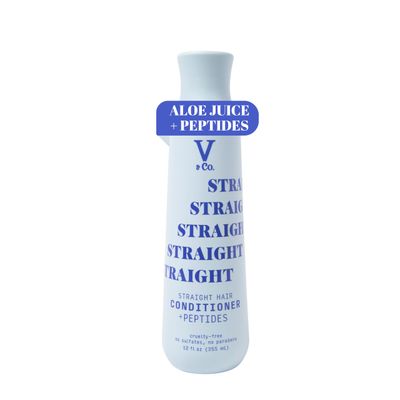 VCo. Beauty Straight Hair Moisturizing Conditioner with Peptide Technology, 12 oz
