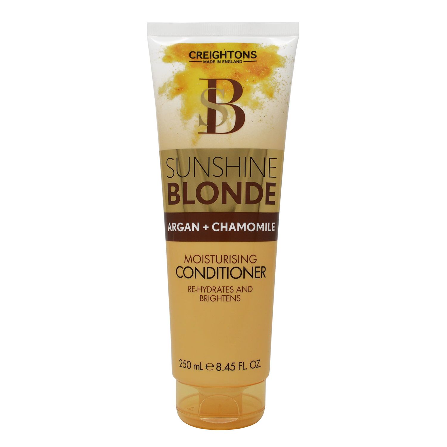 Creightons Sunshine Blonde Extra Moisturising Conditioner (250ml) - Made with Argan Chamomile to Rehydrate, Brighten Smooth. Enhances Natural Colour Treated Blondes