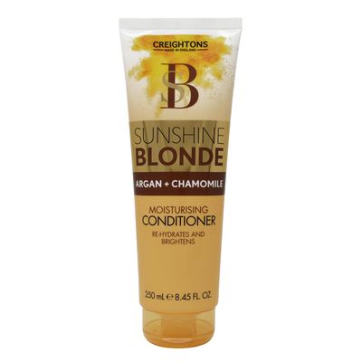 Creightons Sunshine Blonde Extra Moisturising Conditioner (250ml) - Made with Argan Chamomile to Rehydrate, Brighten Smooth. Enhances Natural Colour Treated Blondes
