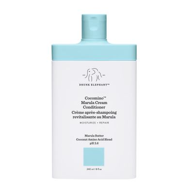Drunk Elephant Cocomino Marula Cream Conditioner - 240 ml8 fl oz - Coconut Amino Acids - Clean Clinical - Sulfate-Free - Cruelty-Free - Dermatologist-Tested - Free of Essential Oils, Silicones, SLS