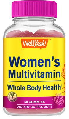 Womens Multivitamin Gummy - Overall Health and Well Being - Multivitamin for Women with Biotin (3,000 mcg), Zinc, B Vitamins and Folic Acid - Women Multivitamins Gummy - Raspberry Flavor - 60 Count