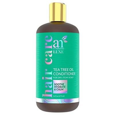Artnaturals LUXE Tea Tree Conditioner - (16 Fl Oz 473ml) - Made w 100 Pure Natural Therapeutic Grade Tea Tree Essential Oil - For Dandruff, Sensitive, Itchy, Dry scalp - For Men Women