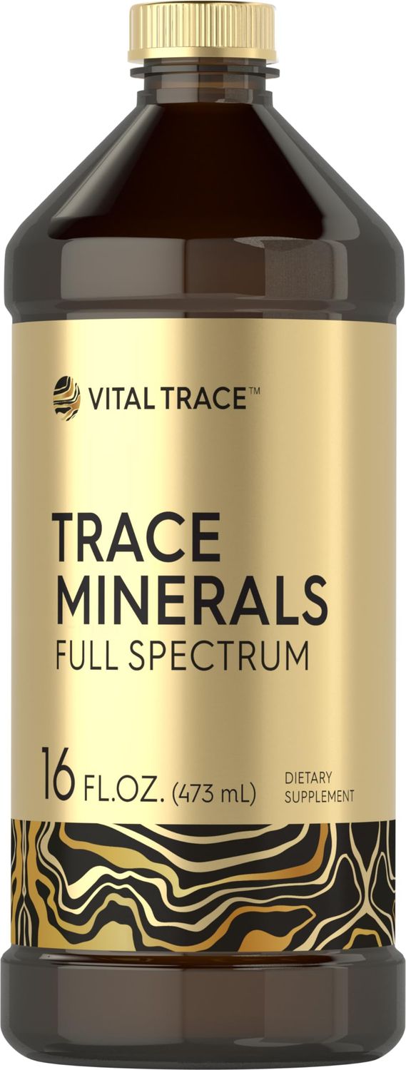 Carlyle Trace Minerals 16 fl oz Full Spectrum Minerals Supplement Vegetarian, Non-GMO and Gluten Free Liquid by Vital Trace