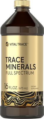 Carlyle Trace Minerals 16 fl oz Full Spectrum Minerals Supplement Vegetarian, Non-GMO and Gluten Free Liquid by Vital Trace
