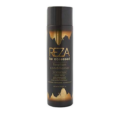 Reza Fixation Conditioner: Luxury Deep Conditioning Hair Care for Smooth, Shiny Hair, Sulfate Free, Paraben Free, Tames Frizz, Repairs Damage, for Women Men All Hair Types, 8.5 Fl. Oz.