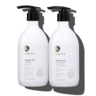 Luseta Marula Oil Shampoo Conditioner Set, for Fine and Dry Hair, 2 x 16.9 Oz