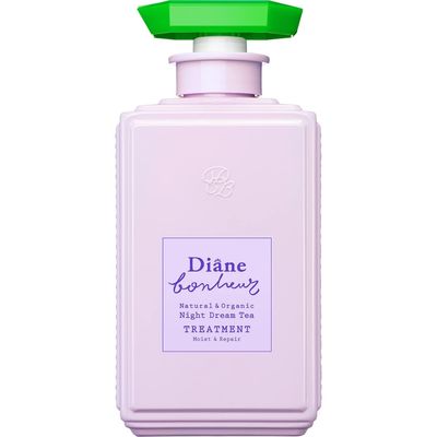 Moist Diane Natural Hydrating Hair Conditioner with Pump for Women Men, 100 Organic Treatment for Dry Damaged Hair, Japanese Conditioner with Keratin Protein, Bonheur Lavender 13.5 Fl oz400mL