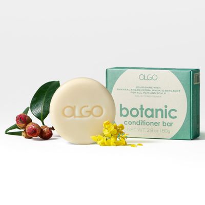 OLGO Botanic Conditioner Bar 2.8oz - Vegan Solid conditioner for rich and healthy nutrition from Argan, Jojoba oil, Shea butter with Bergamot Sustainable No sulfates, silicones, QAS, parabens