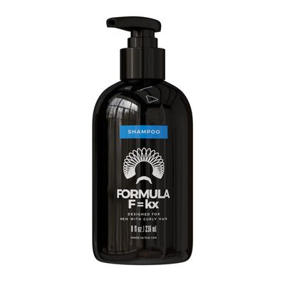 Formula Fkx Curl Strengthening Shampoo (8 oz), For Men With Wavy, Curly, and Coily Hair (Type 2a-4c), Sulfate, paraben, DEA , Phthalate free, Scent: Ocean, Texas manufactured product.