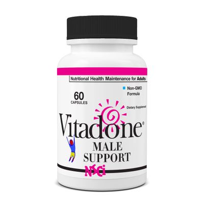 Vitadone NSC Male Bedroom Support - Nutrients for Wellness in The Bedroom - Complements Original Balance Systems, Moods, Mens Energy Vigor - Niacin, Zinc, Fenugreek, Maca Powder, Caffeine - 60 ct.