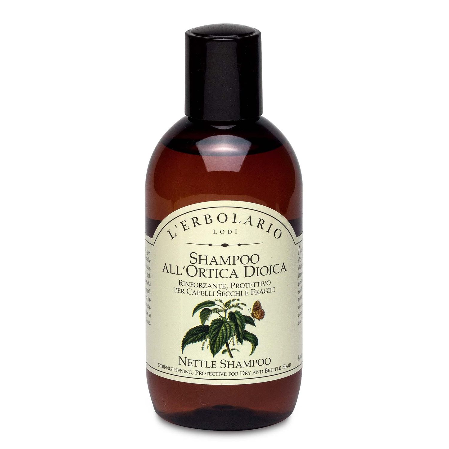 L&#39;Erbolario Nettle Dioica Shampoo - Leaves Hair Volumized - Promotes Strong Roots and Ends - Protects Hair from Climate Damage - Suitable for Dry and Fine Hair - Paraben and Silicone Free - 6.7 oz