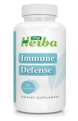 MyHerba Immune Support Booster Supplement with Echinacea, Zinc 40mg, Garlic, Copper Ginger, 50 Count