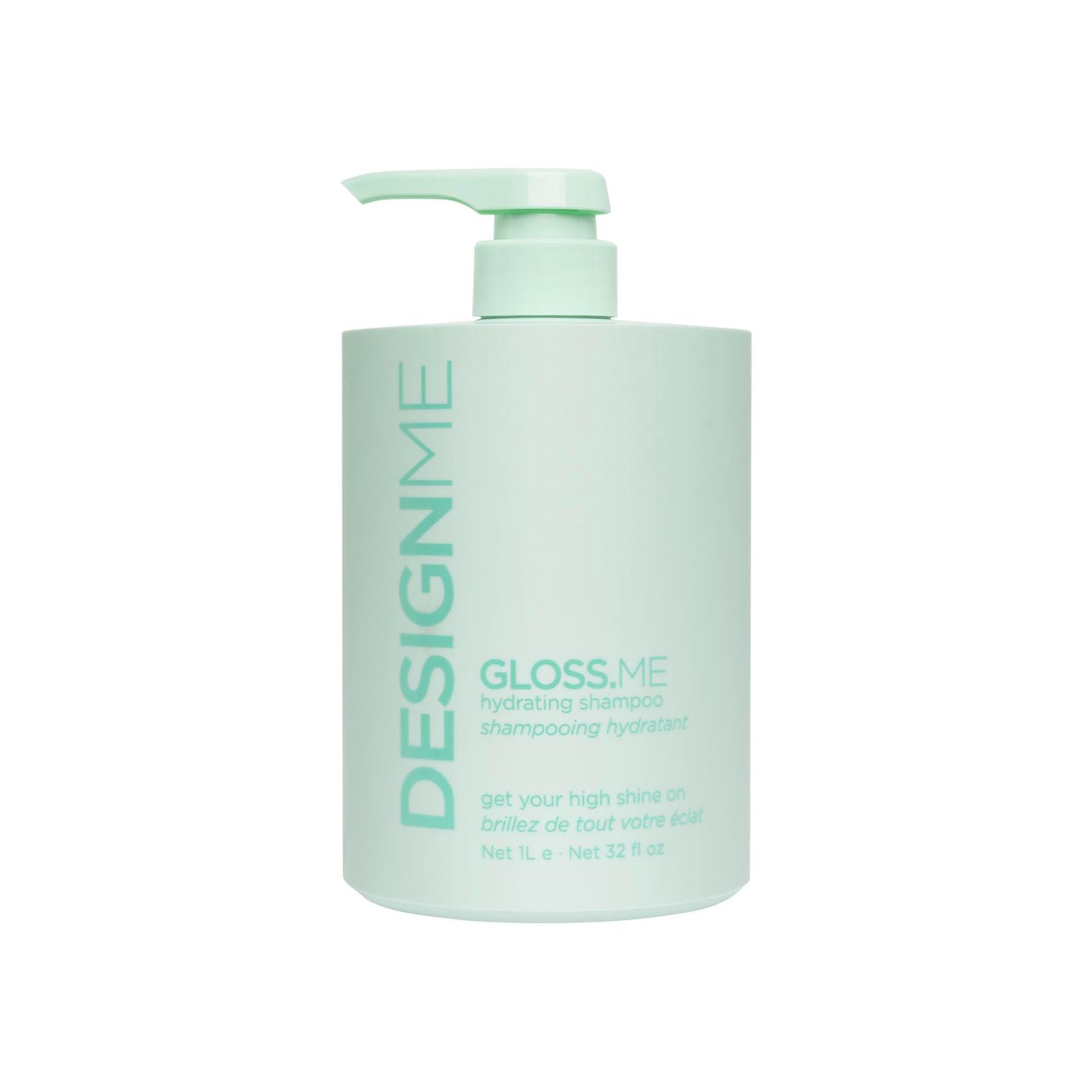 Design.Me GLOSS.ME Hydrating Shampoo With Hemp Argan Oil Adds Softness Shine Straight, Wavy, or Curly Hair Shampoo Sulfate-Free Color-Safe Moisturizing Shampoo for Dry Hair, 32 Fl Oz