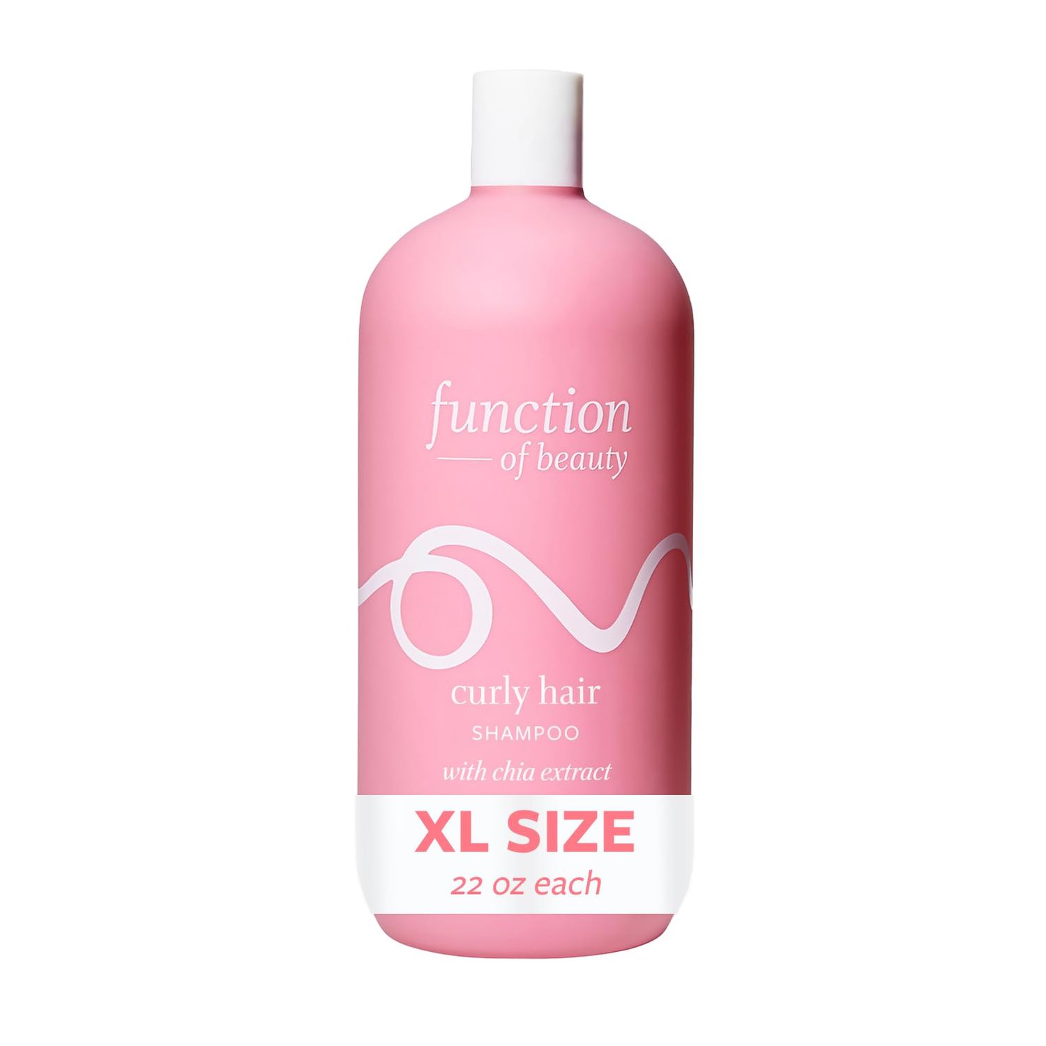 Function of Beauty Curly Hair Shampoo, 22 oz - Formulated with Chia Extract to Define and Shape Curls, Sulfate Free, Customizable Haircare