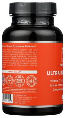 Health Logics Fortify! Capsules with Vitamin C, Zinc, Elderberry, Vitamin D, Lysine, Echinacea, and Mushroom Extracts for Powerful Antioxidant Immune Support, 60 Veggie Caps
