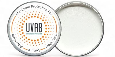 UVAB Zinc Sunscreen: Opaque White 15ml Travel-Sized Pot for Ultimate Sun Protection in Extreme Conditions. Perfect for Holidays, Skiing, Climbing, Beach and Leisure Activities.