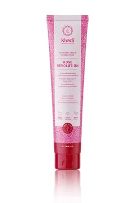 KHADI ROSE REVOLUTION Ayurvedic Repair Conditioner, Instant combility and daily care without silicones, 100 natural, vegan sulfate-free, Certified Natural Cosmetics, 6.7oz