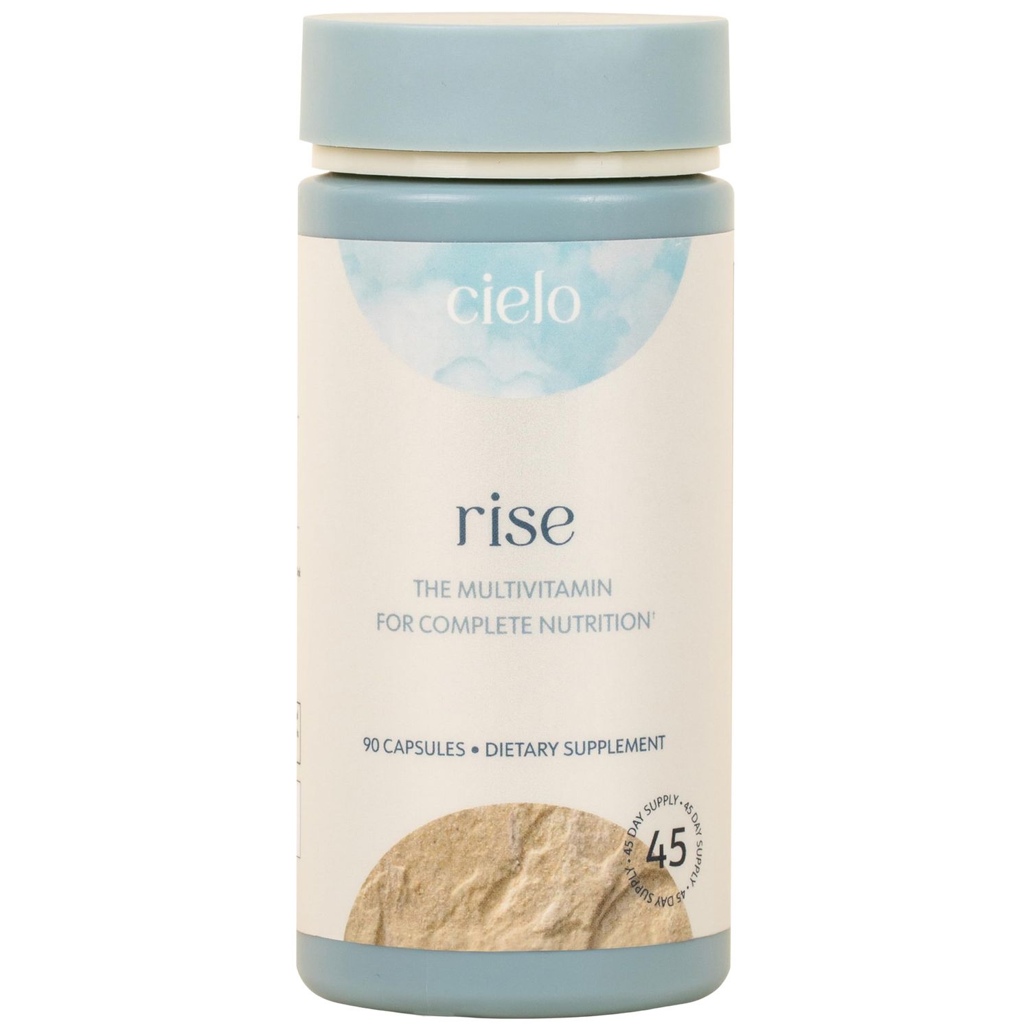 Cielo Rise Multivitamin for Women and Men - Vitamin A, C, D3, E K2, More - Magnesium Glycinate, Citrate, and Malate for Digestive Support - Complete Daily Nutrition (45 Day Supply)