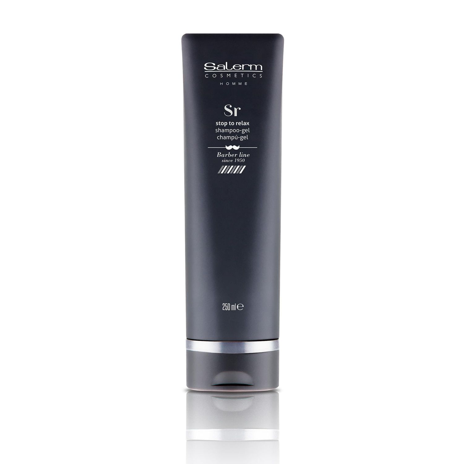 SALERM - 2-in-1 Gel and Shampoo - Stop To Relax Homme Barber Line - 250 ml - for All Hair and Skin Types - Refreshing and Relaxing Fragrance - Daily Use - Gentle Cleaning