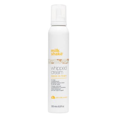 milk_shake Leave-In Whipped Cream - Conditioning No Rinse Hair Moisturizer Foam For All Hair Types Provides Softness and Manageability 6.8 fl oz (200 ml)