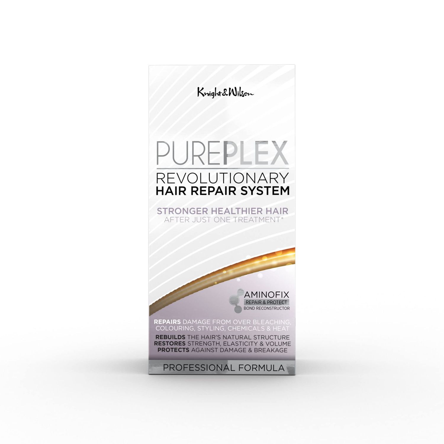 Knight Wilson PUREPLEX Revolutionary Hair Repair System for stronger healthier hair after just one treatment. Repairs, Rebuilds and Protects with deep conditioning technology