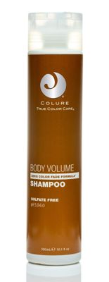 COLURE Body Volume Shampoo repairs dry, damaged tresses and strengthens color-treated hair.