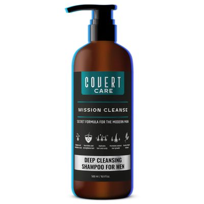 Covert Care Men s Thickening Shampoo for Thinning Hair - Strengthens Hair, Boosts Volume, Nourishes Scalp, and Activates Roots for Fuller, Stronger-Looking Hair