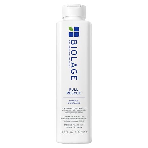 BIOLAGE Full Rescue Shampoo for Thin Hair - Fortifies, Instantly Fuller-Looking, Rosemary Oil Niacinamide, Vegan Cruelty-Free, 13.5 Fl Oz