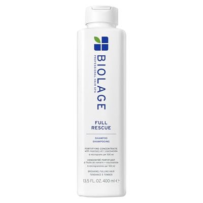 BIOLAGE Full Rescue Shampoo for Thin Hair - Fortifies, Instantly Fuller-Looking, Rosemary Oil Niacinamide, Vegan Cruelty-Free, 13.5 Fl Oz