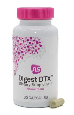 NeuroScience Digest DTX Gut Supplement with Digestive Enzymes for Men Women Apple Cider Vegar Zinc Carnosine - Promote Healthy Gut Detox, Immune Support Digestive Health (60 Capsules)