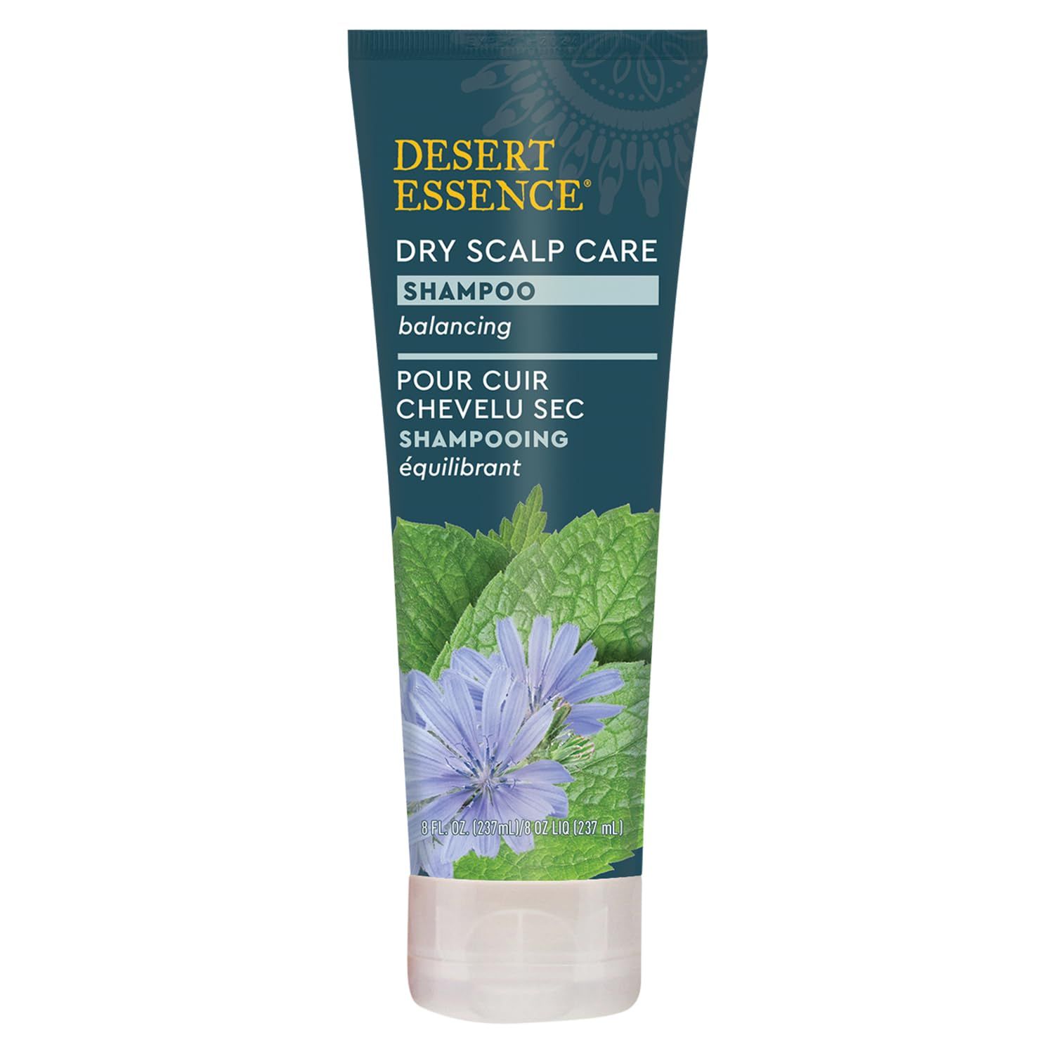 Desert Essence Dry Scalp Care Shampoo, Cleanse and Hydrate Hair and Scalp, Fights Flakes, Improves Hair Volume, Strength and Texture, 8 Fl. Oz. Bottle
