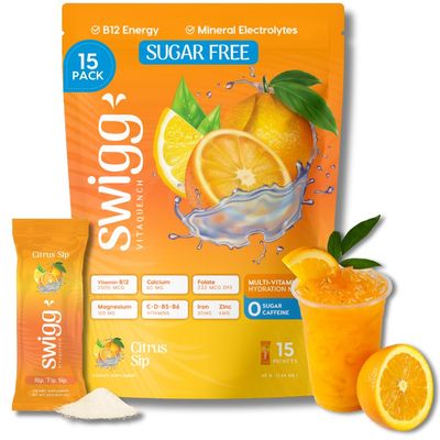 Sugar Free Electrolytes Powder Packets - Hydration Vitamin Water Drink Mix - 2500 mcg B12, C D B6, Folate, Iron Zinc More Essential Elements Daily Multi Vitamins - Hydration Packets Sugar Free
