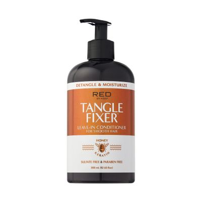 Red by Kiss Tangle Fixer with Honey Keratin, Sulfate-Free Detangling Leave-in Conditoner for Shine Frizz Protection, Mango Peach Scent