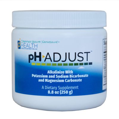 pH Adjust Alkalinizing Formula Alkalinize with Potassium and Sodium Bicarbonate and Magnesium Carbonate Rapidly Balances pH Levels Tastes Good Easy-to-Use Fine Powder 250 GM
