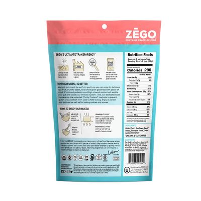 ZEGO Foods Organic, Superfood Oatmeal Muesli, Certified Gluten Free (Cinnamon Twist) 13oz