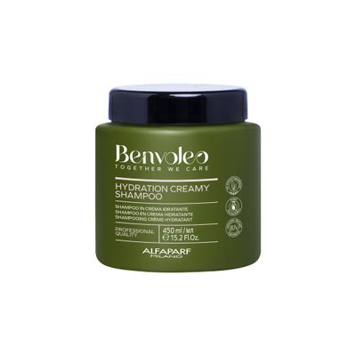 Alfaparf Milano Benvoleo Hydration Creamy Shampoo for Dry Hair - Clean, Vegan, Sustainable Hair Care - Sulfate Free Shampoo - Hydrates, Moisturizes, Nourishes - Natural Ingredients - 15.2 Fl. Oz.