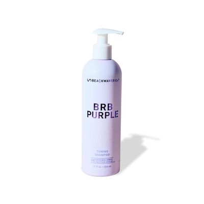The Beachwaver Co. Haircare BRB Blonde Purple Shampoo - Full Size (12 Oz) Anti-Brass Toning Conditioner wHiX Vegan Bond Multipliers Moisturizing, Sulfate-Free Formula for Blonde Grey Hair