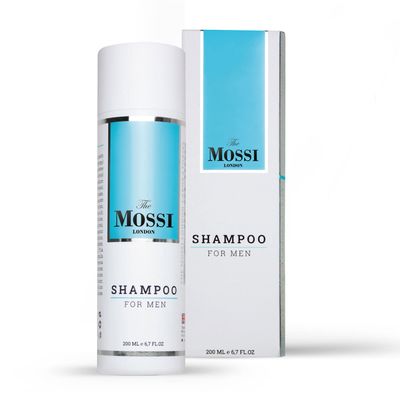 The Mossi London Hair Growth Shampoo For Men, Hair Thickening Shampoo Supports Hair Growth, Against Hair loss, All Hair Types, ParabenSLSSLESAlcohol-Free, 200 ml (6.7 fl. oz)